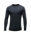 Vyriški termo marškinėliai su merino vilna Devold Duo Active, juodi